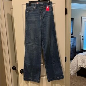 Spanx Seamed Front Wide Leg Jean - TALL